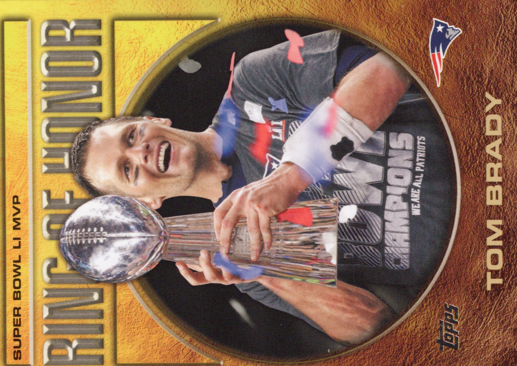 Tom Brady featured sports card